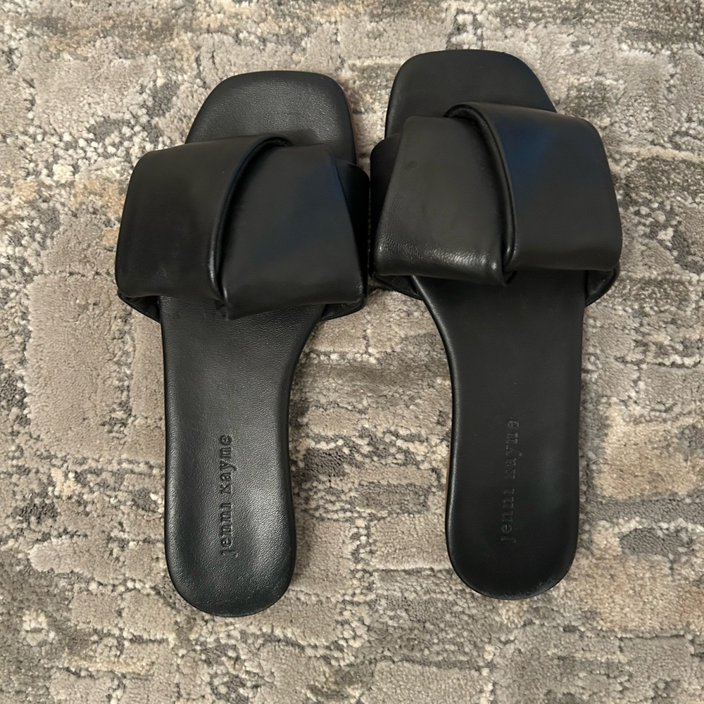 Jenni Kayne Black Minimalist Sandals